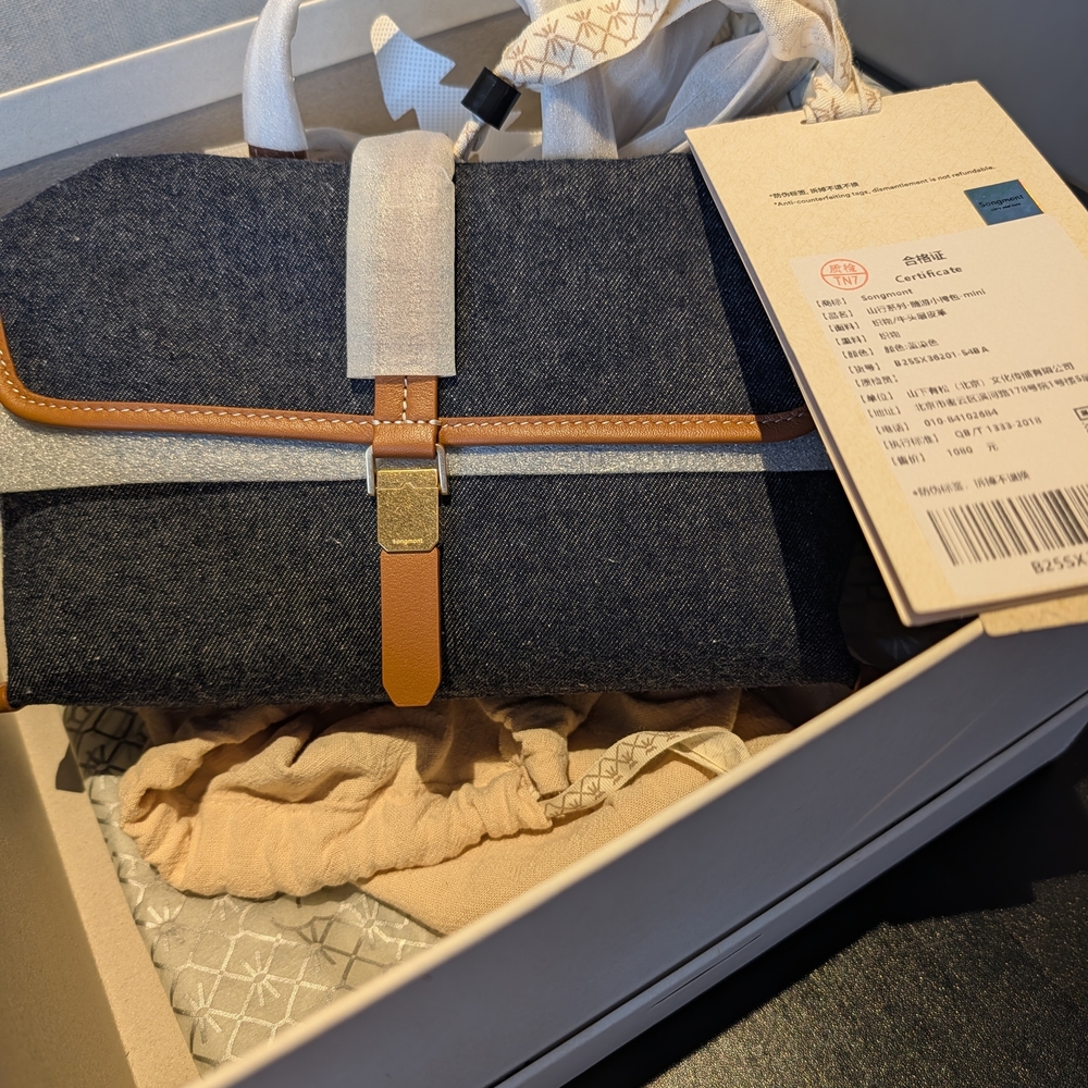 Authentic Songmont Mini Shan Satchel Crossbody Bag - BNWT
